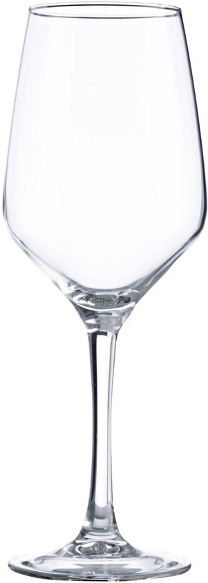Vicrila wijnglazen Grigio - 6x stuks - voor rode en witte wijn - 440 ml - 23 x 9 cm - transparant - Horeca kwaliteit - Hard glas