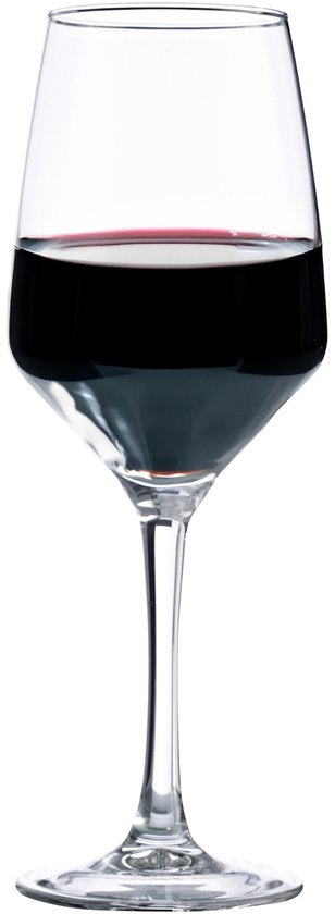 Vicrila wijnglazen Grigio - 6x stuks - voor rode en witte wijn - 440 ml - 23 x 9 cm - transparant - Horeca kwaliteit - Hard glas