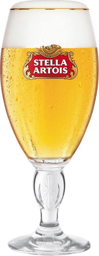 duo Stella-Artoisglazen - glas Stella-Artois op voet 2st