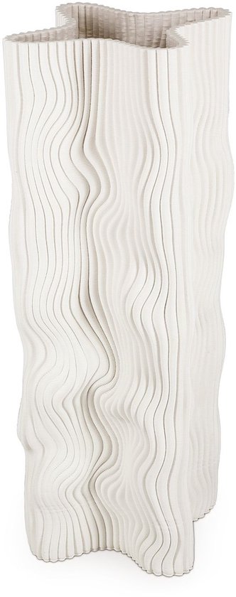SP Collection Vaas 18x18xH42,5cm fluid white Vea