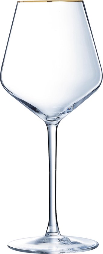 Luminarc Ultime Wijnglas - Goudkleurig randje - 47 cl - Set-4