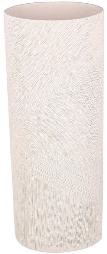 S|P Collection Vaas 13,5x9,5xH35,5cm ovaal beige Vico