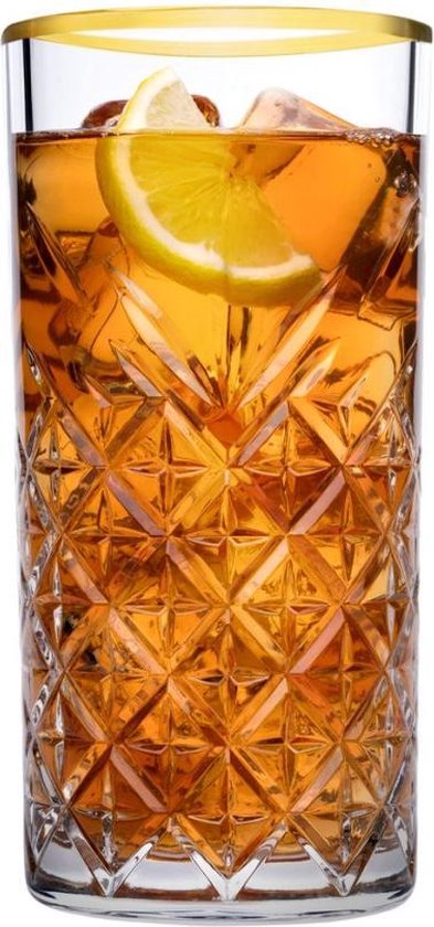 Pasabahce Longdrink Timeless 45 cl Goud 4 stuks