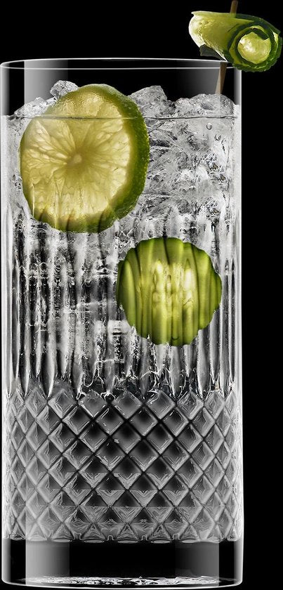 Bormioli Luigi Diamante - Longdrinkglas - 48cl - 4 stuks