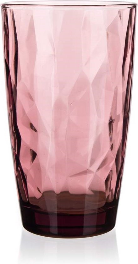 Bormioli Rocco Diamond Longdrinkglas - 47 cl - Paars - Set-6