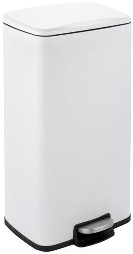 Salt & Pepper Pedaalemmer 30L -34x32x61cm wit Dust