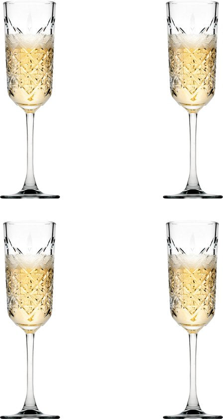 Pasabahce Timeless Champagneglazen - 175 ml - 4 Stuks - Flute