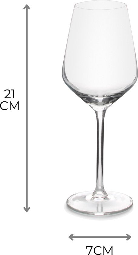 BonBistro Prior Wijnglas - 38cl - 6 Stuks - Rode/Witte wijn