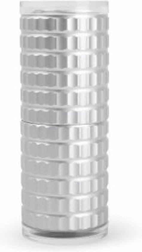 Peper- of zoutmolen geribbeld zilver 125 mm