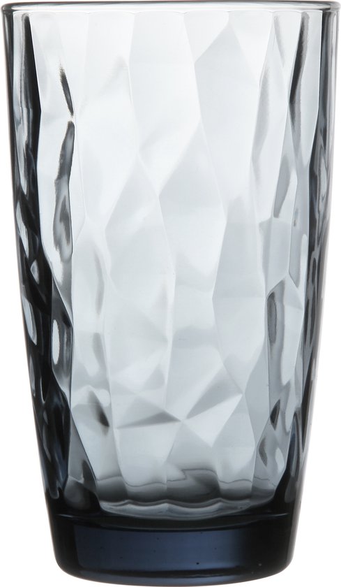 Bormioli Rocco Diamond longdrinkglas - 47 cl - Blauw - Set-6