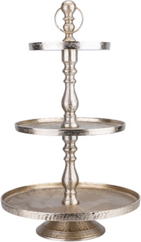 Cosy @ Home Etagere Brushed Goud 44x44xh75cm Alumini