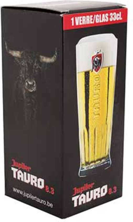 JUPILER TAURO - BIERGLAS - 33CL IN GIFTBOX -