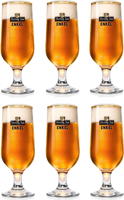 Hertog Jan Bierglazen Enkel 250 ml - 6 Stuks