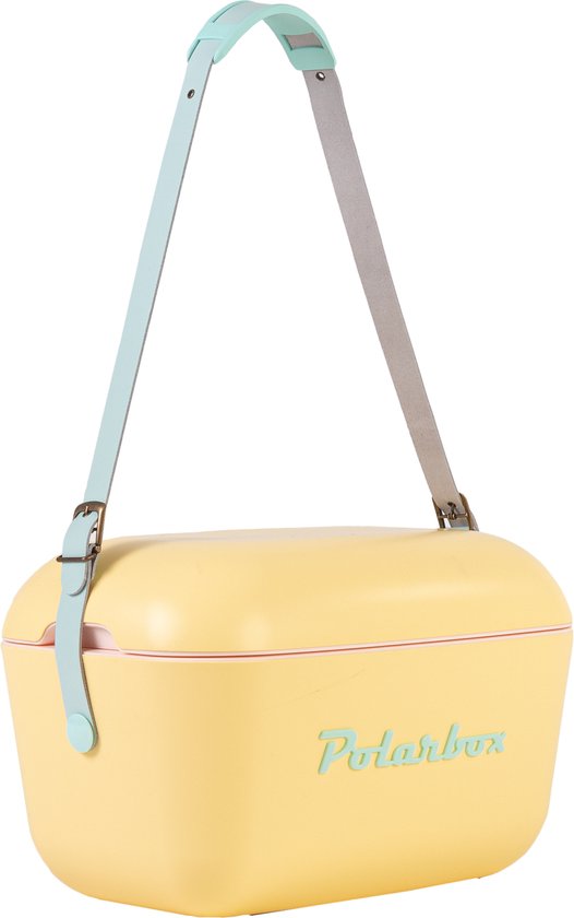 Polarbox Retro Koelbox - Geel – 20 Liter Inhoud – Duurzaam Geproduceerd