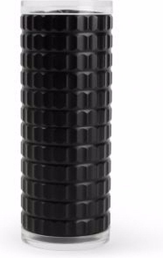 Peper- of zoutmolen geribbeld zwart 125 mm