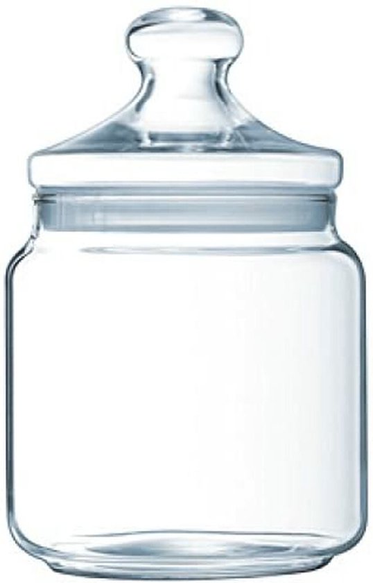 Luminarc Club Snoeppot - Glazen Voorraadpot met glazen deksel - Afsluitbaar - 1.5 liter