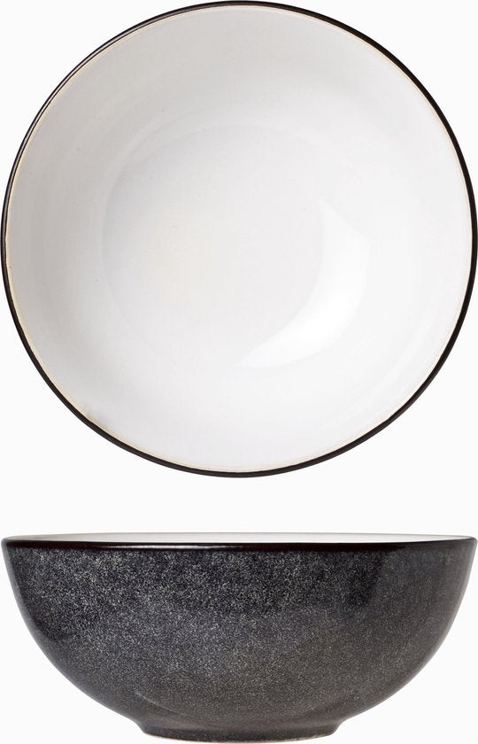 Cosy & Trendy Serviesset Ciel - Wit - 18-delig / 6 personen - 6 dinerborden, 6 ontbijtborden en 6 kommen