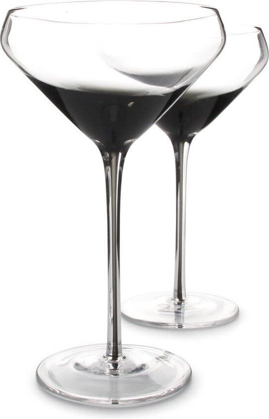 S|P Collection - Cocktailglas 30cl smoked - Secrets - set/2