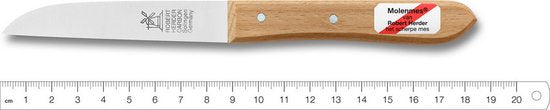 (2 stuks) Robert Herder Molenmes - Schilmesje - Carbonstaal - Aardappelmes - 92 mm - Roestbaar*