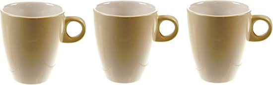 Cosy & Trendy Vicky Beker - 19 cl - Ø 7 cm x 8.5 cm - Beige - Set-6