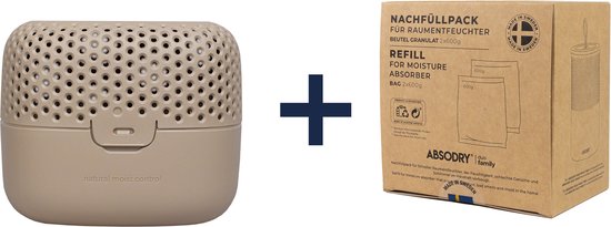 Absodry - Duo Family Bag 3 series - Nougat + Navulling - Voordeelbundel