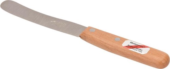 Robert Herder Ontbijtmes - Mini Buckels - RVS - Lemmet 100 mm - Heft Beukenhout