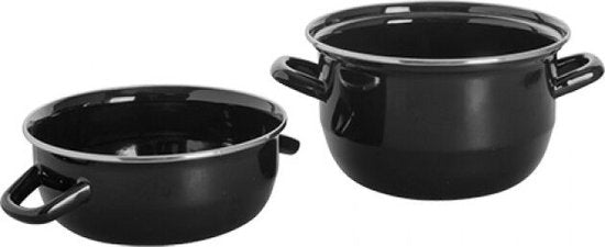 Cosy&Trendy Mosselpan - Ø 18 cm - 1,2 kg - 2L8 - Zwart