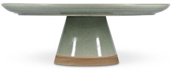 Salt & Pepper Taartplateau 33,5xH12cm groen Cameo