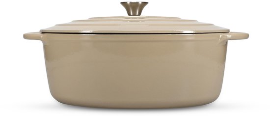 Salt & Pepper Braadpan Kookpot 41x26cm gietijzer beige Ferno