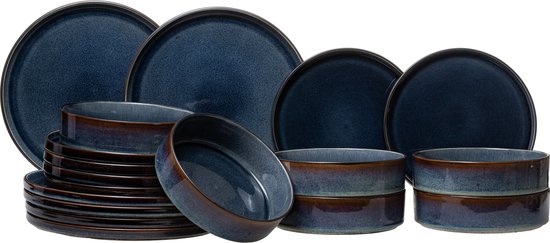 Cosy & Trendy Serviesset Quintana Blue 18-Delig