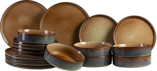 Cosy & Trendy Serviesset Quintana Amber 18-Delig