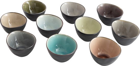 Cosy&Trendy Streetfood Festival Schaal - Ovaal - 8.5 cm x 7 cm x 4.5 cm - Set-10
