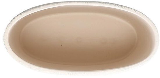 S|P Collection Vaas 18,5x8,5xH24,5cm ovaal beige Vico