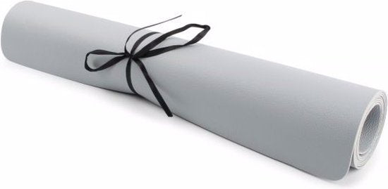 S&P Tafelloper 135x50cm lederlook grijs TableTop