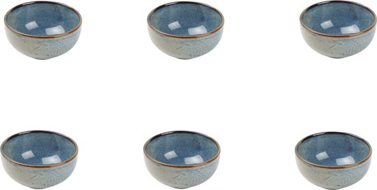 F2D Blue Nova Kom - 12xH6,5cm - Porselein