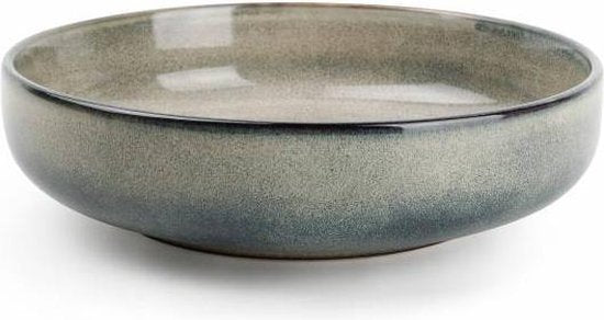 S&P MERIDIAN pastabord Ø 22cm grijsgroen (set/4)