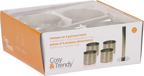 Cosy&Trendy Garneercirkel - Rond Met Voedselstamper - Ø 7 cm - Set-4
