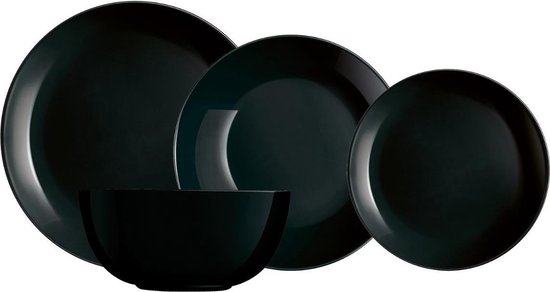 Luminarc Diwali Serviesset - 19-delig - 6 persoons - Zwart