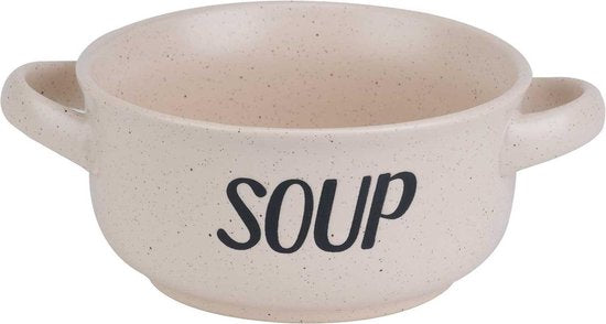 Cosy&Trendy Soepkom 'Soup' - 46 cl - Crème - Set-4