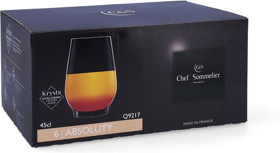 Chef & Sommelier Absoluty Waterglazen - 450ml - 6 Stuks