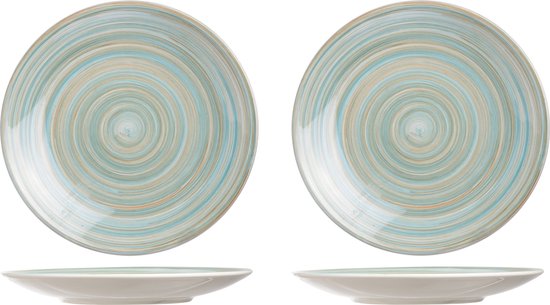 Cosy & Trendy Turbolino Bord - Keramisch Blauw - 22CM