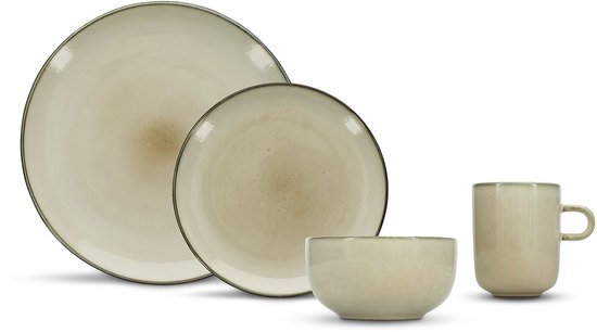 Salt&Pepper Serviesset 16-delig Ivoor Meridian