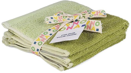 Pixie - Guest towel 30x30cm - Pistachio green - Set of 2