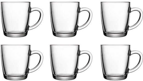 Luxe Theeglazen Set – 6 Stuks - Premium Kwaliteit - Theeglas – Theekopjes – Set van 6 – Theeglas – Glas – Theeglazen met Oor/Handvat