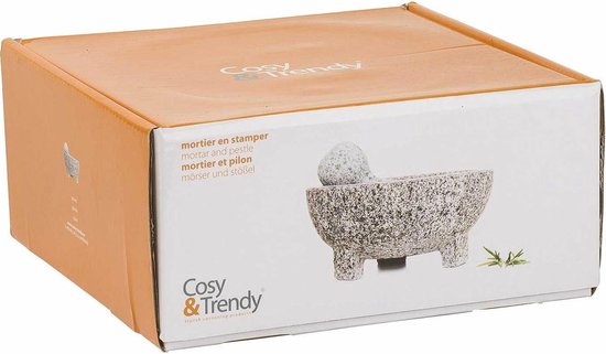 Cosy&Trendy Vijzel Met Stamper - Graniet - Ø 20 cm