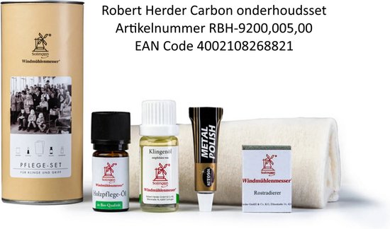 Robert Herder Klassiker Benelux Aardappelmes 8,5 cm carbonstaal met FSC roodbeukenhouten – niet roestvrij* - 2 stuks in blister verpakking