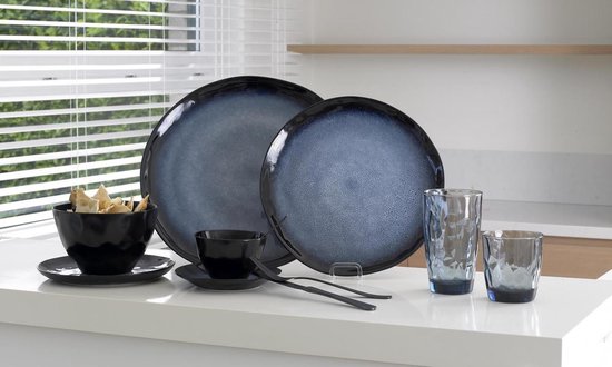 Cosy & Trendy Sapphire Dessertbord - Rond - Ø 20 cm - Set-6