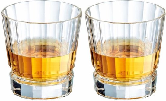 Cristal d'Arques Whiskey Glazen Macassar - 320 ml - 2 stuks