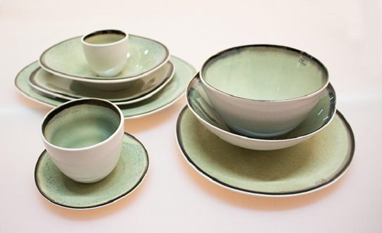 Cosy & Trendy Serviesset Fez Groen -18-Delig