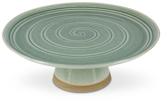 Salt & Pepper Taartplateau 33,5xH12cm groen Cameo